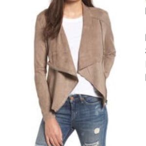 BlankNYC Faux Suede Drape Front Jacket *NWT*
